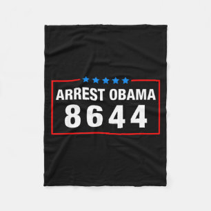 Manta Polar Detener a Obama 2025 Vintage 8644 Bandera de EE. U