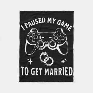 Manta Polar Detuve Mi Juego Para Conseguir Un Día De Boda Grac