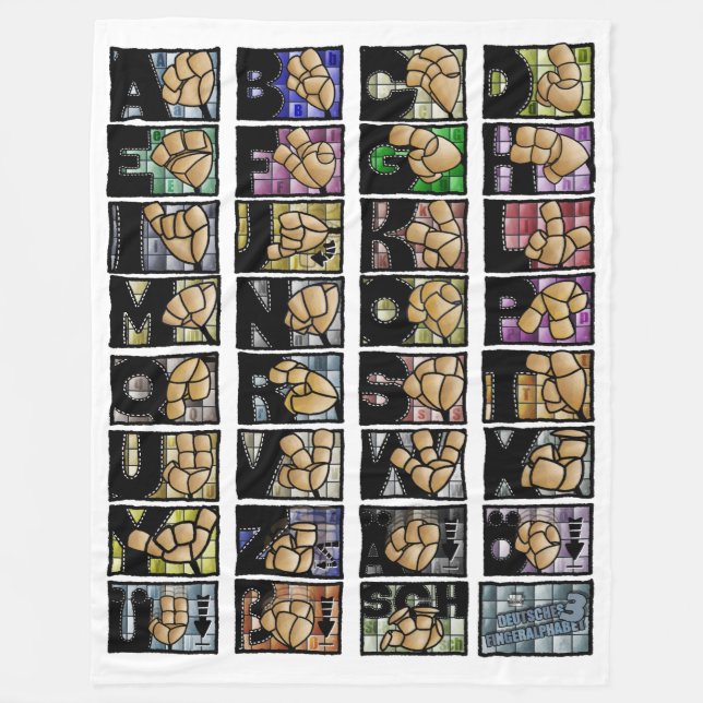 Manta Polar Deutsches Fingeralphabet 3 (2025) (Anverso)