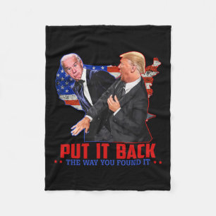 Manta Polar Devuélvelo como lo encontraste divertido Trump bof