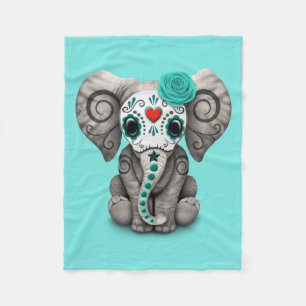 Manta Polar Día azul del elefante muerto