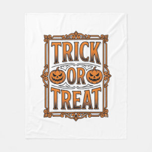 Manta Polar Día de Brujas Truco Regalo Calabaza Calaveras Vint