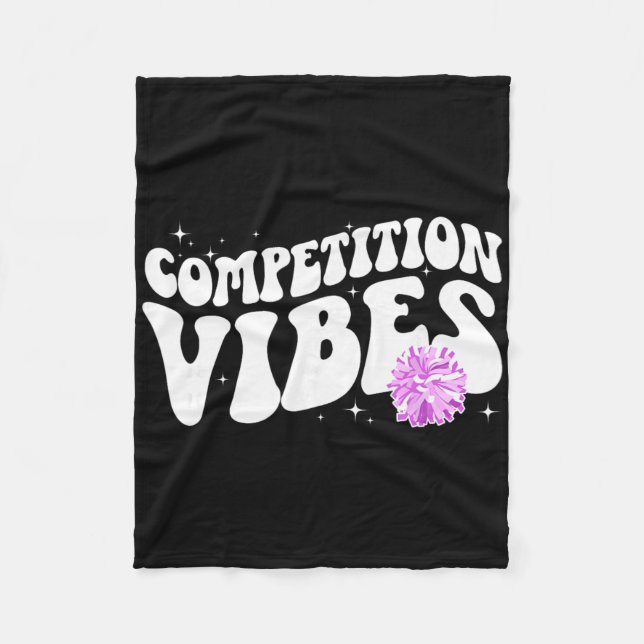 Manta Polar Día de Competencia de Animadoras Vibes Día de Comp (Anverso)