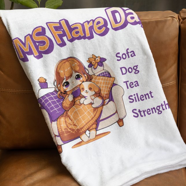 Manta Polar Día de Esclerosis Múltiple Día de regalo de MS War (Subido por el creador)