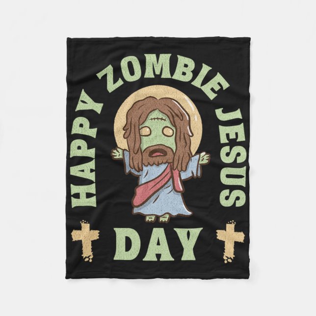 Manta Polar Día de Jesús Zombie  (Anverso)