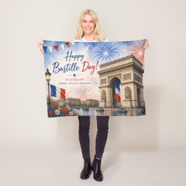 Manta Polar Día de la Bastilla Arco del triunfo París Francia 