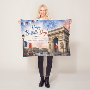 Manta Polar Día de la Bastilla Arco del triunfo París Francia 