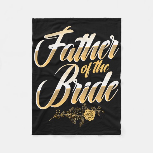 Manta Polar Día De La Boda Padre De La Novia Bachelor Party Br (Anverso)