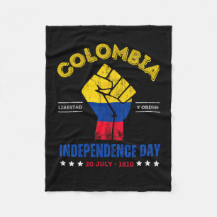 Manta Polar Día de la Independencia 1810 República de Colombia