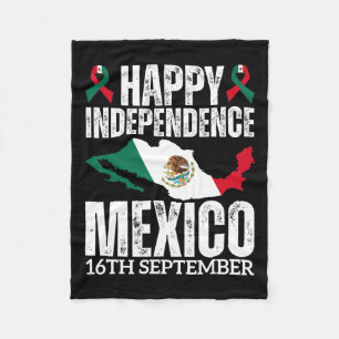 Manta Polar Día de la Independencia Mexicana 16 de Septiembre
