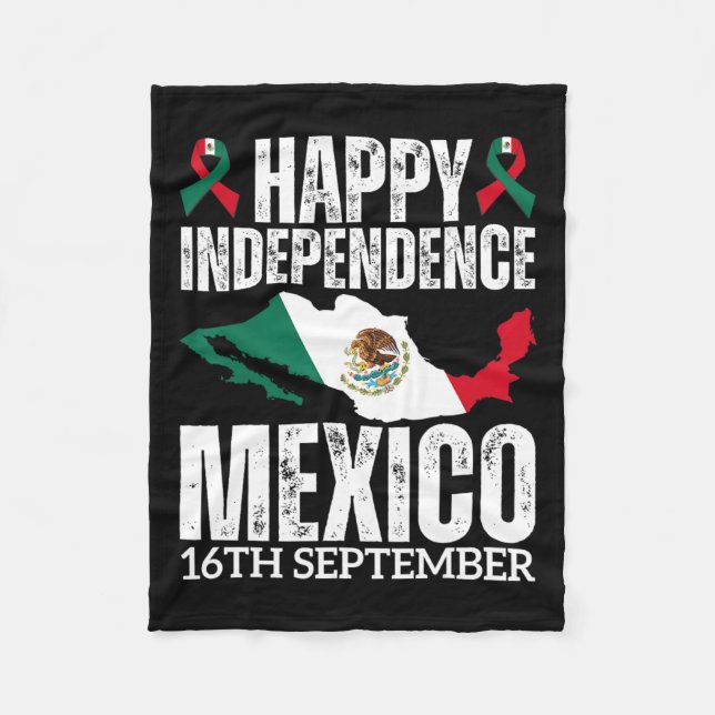 Manta Polar Día de la Independencia Mexicana 16 de Septiembre  (Anverso)