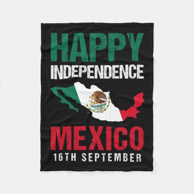 Manta Polar Día de la Independencia Mexicana 16 de Septiembre  (Anverso)
