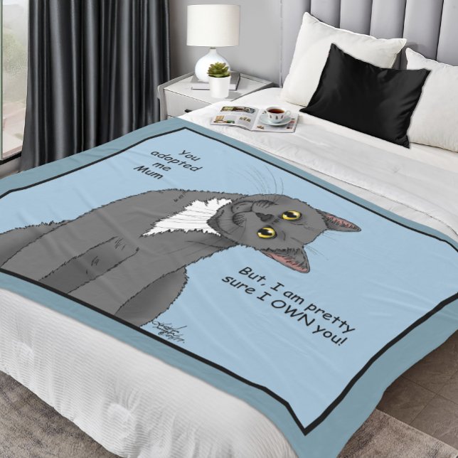 Manta Polar Día de la madre, adopción de Mamá de gato (Subido por el creador)