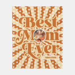Manta Polar Día de la Madre fotográfico personalizado Boho Bes