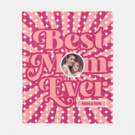 Manta Polar Día de la Madre fotográfico personalizado de la me