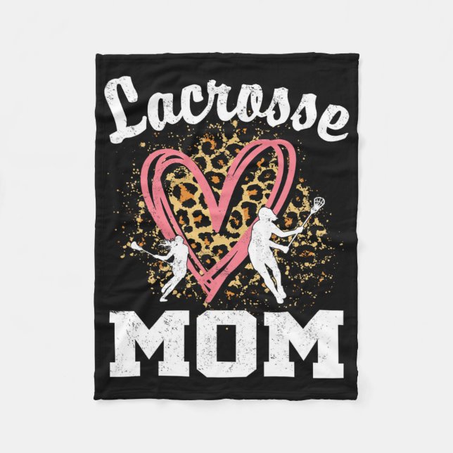 Manta Polar Día de la Madre Matanza Corazón Leopardo (Anverso)