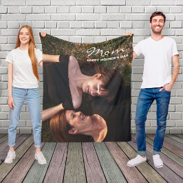 Manta Polar Día de la Madre, mi mejor foto Personalizado amiga