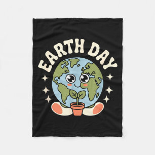 Manta Polar Día de la tierra adorable planeta kawaii para toda
