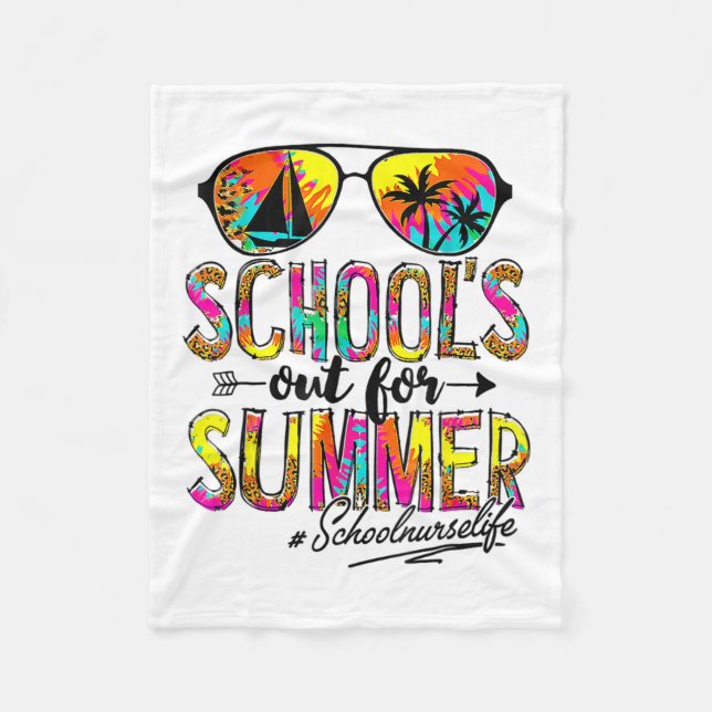 Manta Polar Día De Las Escuelas Fuera Para Enfermeras Escolare (Anverso)