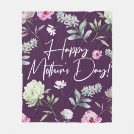 Manta Polar Día de las madres florales