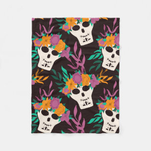 Manta Polar Dia de Los Muertos, Halloween tradicional Mexicano