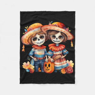 Manta Polar Dia De Los Muertos La Catrina