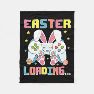 Manta Polar Día de Pascua Bunny Easter Cargando Videojuego Boy