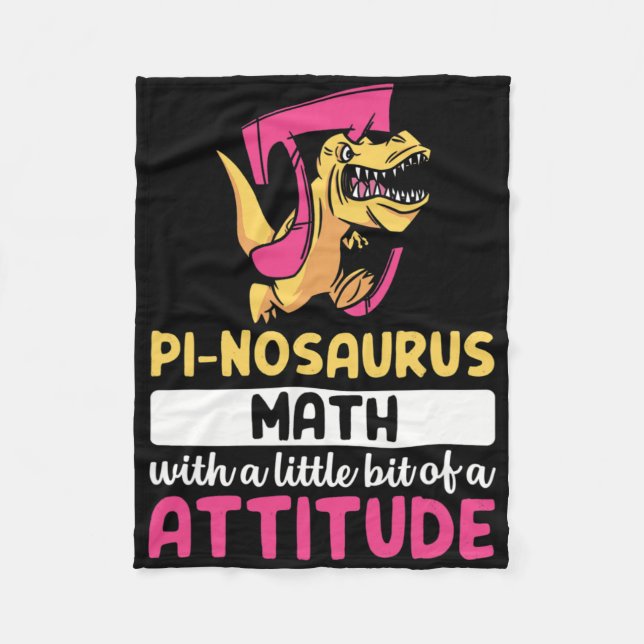 Manta Polar Día de Pi Matemáticas Dinosaurio Dino (Anverso)