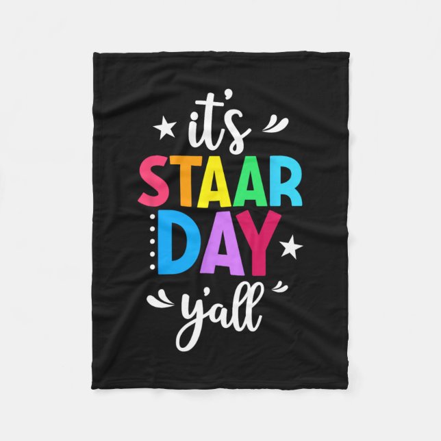 Manta Polar Día de prueba de Yall Día de prueba de Staar Día d (Anverso)