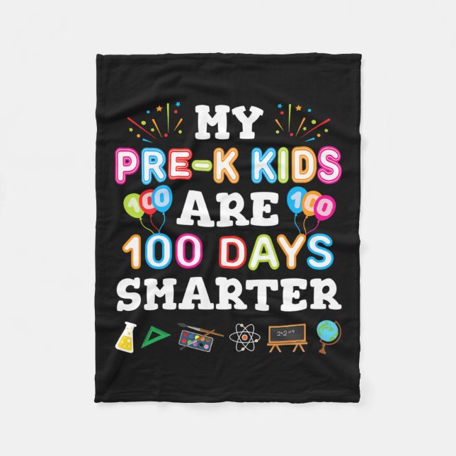 Manta Polar Día De Regalo Escolar Para El Profesor De Preescol (Anverso)