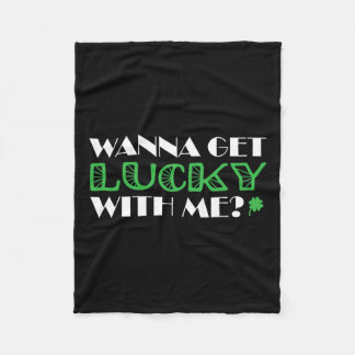 Manta Polar Día de San Patricio quiere tener suerte conmigo