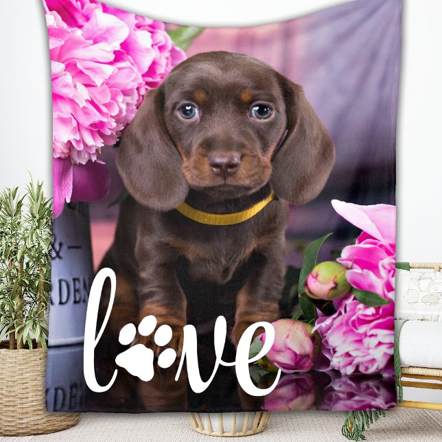 Manta Polar Día de San Valentín AMOR Mascota personalizado Per (Subido por el creador)