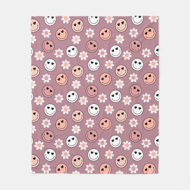 Manta Polar Día de San Valentín hippie (Anverso)