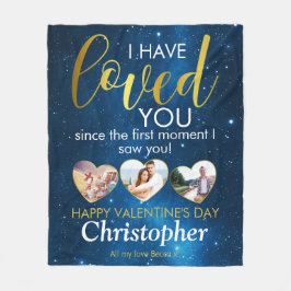 Manta Polar Día de San Valentín Romántico Amado Collage de fot