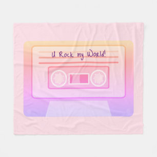 Manta Polar día de San Valentín rosa estético de vaporwave de