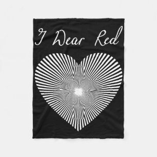 Manta Polar Día de Ve Rojo Cinturón de Corazón Traje Enfermeda