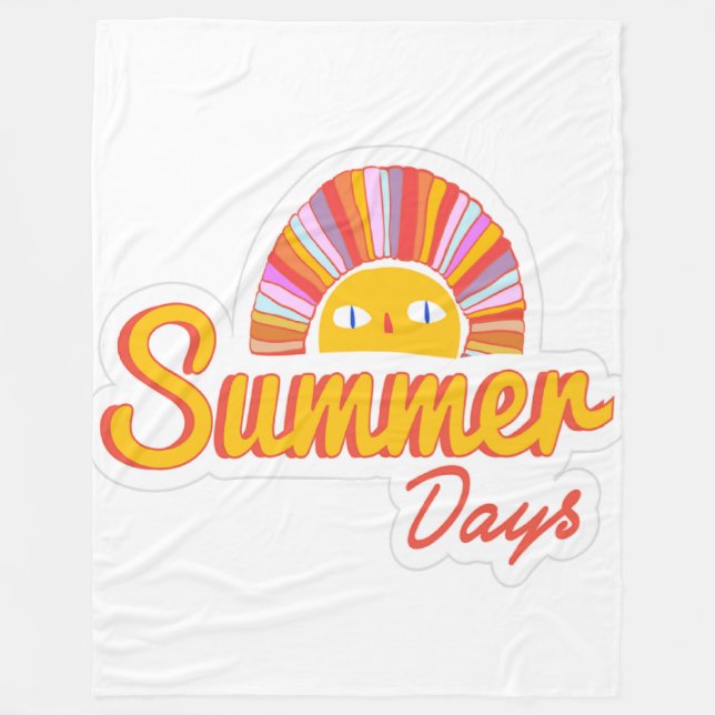 Manta Polar Día de verano  (Anverso)