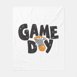 Manta Polar Día del Juego Baloncesto Divertido Jóvenes Hombres