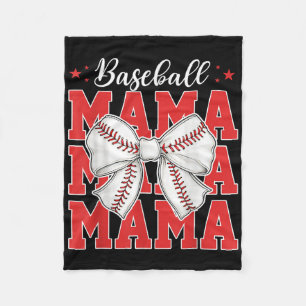 Manta Polar Día del Juego Madre Madre Béisbol Madre Béisbol Ma