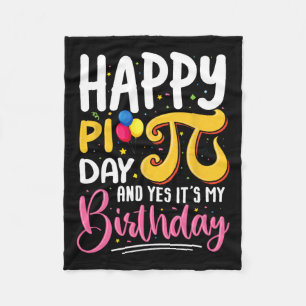 Manta Polar Día del Pi Cumpleaños Math Lover Feliz Día del Pi