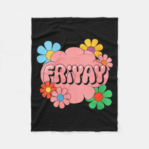 Manta Polar Día Feliz de Viernes Fri-yay Profesora Escuela Mem