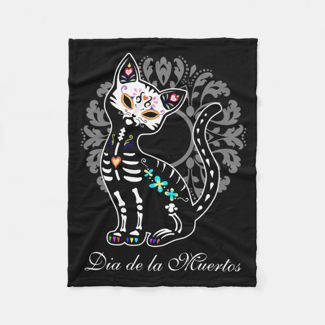 Manta Polar Día femenino del gato lindo muerto (Anverso)