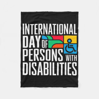 Manta Polar Día Internacional De Las Personas Con Discapacidad
