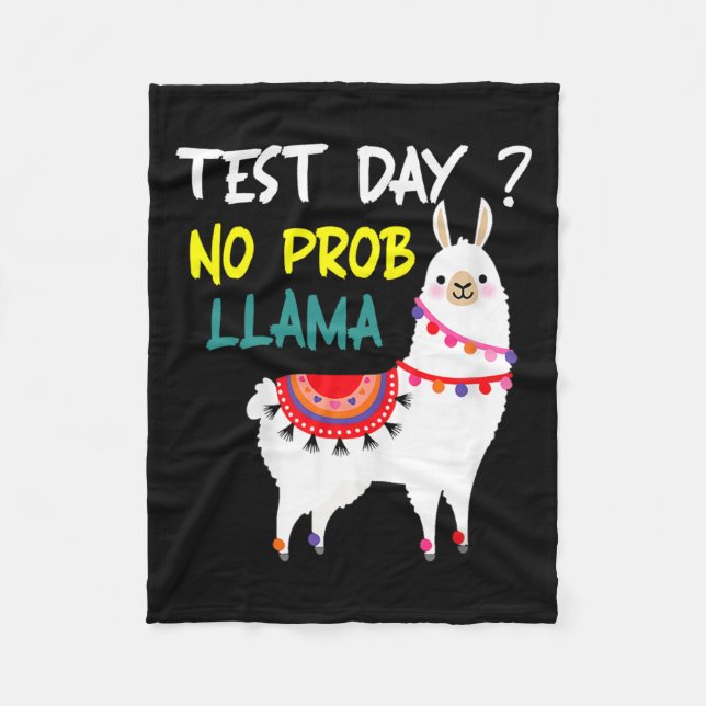 Manta Polar Día No a prueba de profesores Prob-llama Llama par (Anverso)