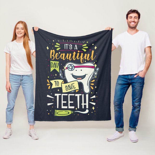Manta Polar Día para salvar a los dientes Higienistas (In situ)