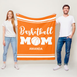 Manta Polar Día personalizado de la madre y el básquetbol