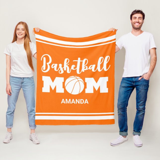 Manta Polar Día personalizado de la madre y el básquetbol (In situ)