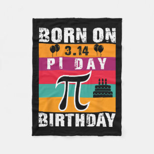 Manta Polar Día Pi Nacido En Día Pi Cumpleaños 3.14 Pastel