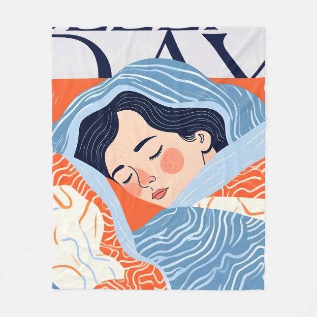 Manta Polar Día Sleepy (Anverso)