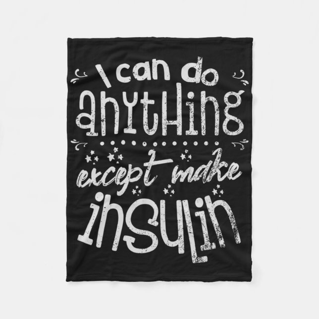 Manta Polar Diabetes de insulina T1d (Anverso)